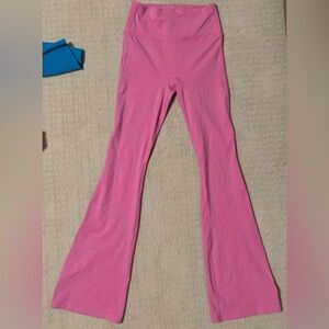All in Motion pink flare leggings